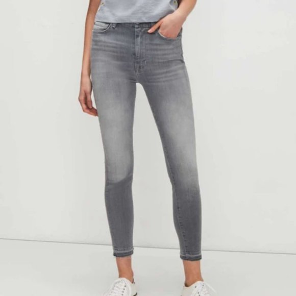 7 for All Mankind - b(air) ANKLE the SKINNY IN ALDER GREY -28 - Picture 1 of 9